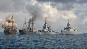 Die Entwicklung der Kriegsschiffe: Vom Segelschiff zur modernen Fregatte